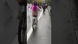 Rainy Portland Emergency Naked Bike Ride 10/12/25