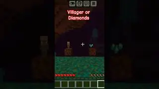 Minecraft Villager or Diamonds #minecraft #trend #2025shorts #minecrafttrend #diamonds #villager
