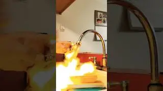 Flammable Water?? #methane #plumbing #tradeschool