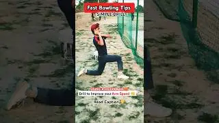 Fast Bowling Drills To Improve your Arm Speed 👊🚀⬇️ #shorts