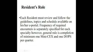 Workplace Based Assessment (WPBA) vlog for Residents