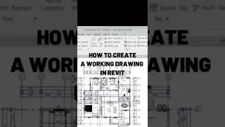 HOW TO CREATE A WORKING DRAWINGS IN REVIT #revit  #revittutorial  #workingdrawing