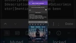How to make mute and unmute command