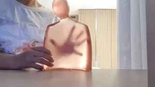 YOU WILL FEEL TINGLES FOR SURE : INTENSE SCRATCHING AND TAPPING SOUNDS ON GLASS SCULPTURE: