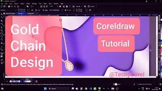 Coreldraw Tutorial || Gold Chain Design || #coreldraw #coreldraw_tutorial #tutorial #youtube