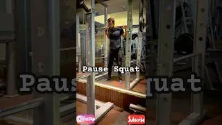 Pause Squat For Better Tension On Quadriceps 🦵🏻🔥 #fitness #motivation #legday