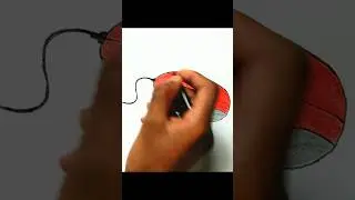 How to draw the mouse and colour it #mouse #viral #shorts