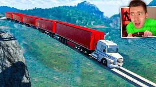 ANDEI com um CAMINHÃO INFINITO NO CÉU! - Euro Truck Simulator 2