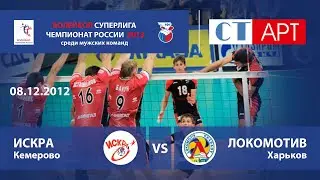 08.12.2012 Искра (Одинцово) - Локомотив (Харьков) / Волейбол - Чемпионат России - Суперлига