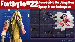 Fortnite Fortbyte #22 Accessible by Using Rox Spray in an Underpass Challenge