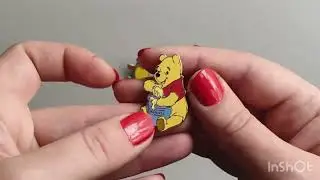 Vintage Disney pins & charm: Teddy Bear Winnie-the-Pooh pirate Mickey Mouse pin & Mickey Mouse charm