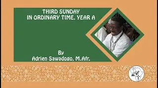 Third Sunday in Ordinary Time, Year A