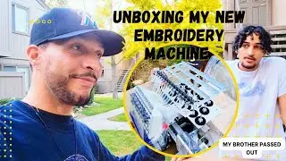 Unboxing My New Embroidery Machine | My Brother Passes Out😳