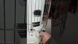 Lighting a kerosene heater