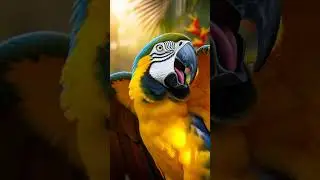 arara bonita cantando #animaisincr&iacute;veis #birds #araras #avescoloridas