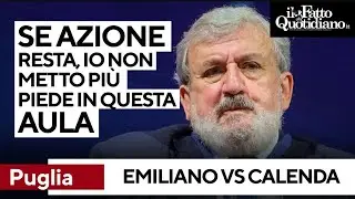 Caos in regione Puglia, Emiliano contro Calenda: “Se Azione resta, non metterò più piede in Aula”