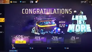Less is More Free Fire | 520 💎 Pack Free Fire New Event 🔥
