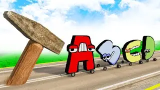 Testing Funny Alphabet Lore Cars VS Hammer in Teardown!
