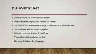 Wirtschaftssysteme