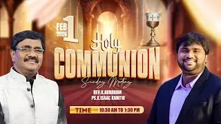 🔴 Sunday Live worship service | Rev.K.Abraham garu | ps issac kumar garu | 01 Feb 2026