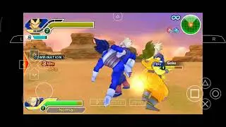 Vegeta and trunks Vs Goku and Gohan tuff Battle 😐 gameplay #dragonball 