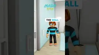 DON&rsquo;T TOUCH THE WALL CHALLENGE IN ROBLOX..😮😳 #roblox #brookhaven #shorts