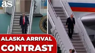 ALASKA touchdown shows STARK CONTRAST: CONFIDENT PUTIN, CAUTIOUS TRUMP