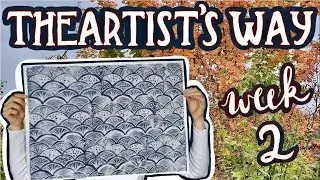 Artist's Way Vlog Week 2: Painting Paper, Feeling Drained, Bookbinding Supplies