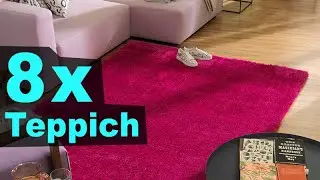 8 Verschiedene Teppiche im Wohnzimmer