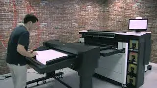 HP PageWide XL Pro Printer Double Sided Poster Printing with Sheet Feeder