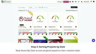Tutorial on How to Utilize the Project Sort Feature in QPunch