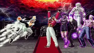 [KOF Mugen] Boss Orochi Iori CY Vs Super Orochi Team