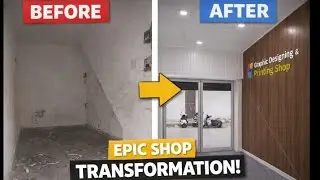 Epic Shop Transformation From Scratch| #tremding #transition #dhruvhandsome #viral #pvcpanel #vlog 