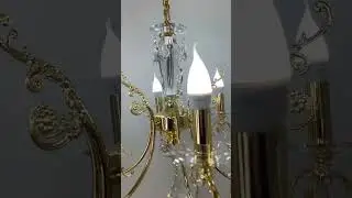Подвесная классическая люстра от Sky Light Production! Артикул - 7638/6 Золото.