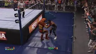 WWE 2K trying to run through a 30 superstar gauntlet turmoil