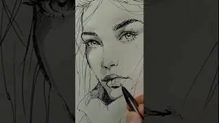 Mix pen and pencil in sketches #artland #drawing #mixpencilink #shortsart #sketchdrawingprocess
