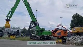 IFAT 2022: Sennebogen 830 E + Sennebogen 355 E