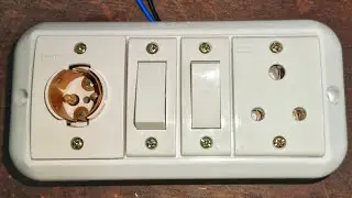 2 Switch+ 1 socket+ 1 Holder कनेक्शन | 2 Switch Socket bulb Holder  Connection Kaise Kare | हिंदी |