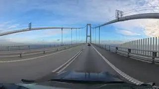 &Oslash;resund Bridge, Sweden to Denmark