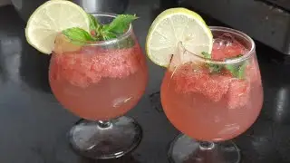 Virgin Watermelon Mojito ||  Best Summer Refreshing Restaurant Style Cocktail || Non-alcoholic Drink