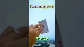 Teach you how to fly playing cards out and back!Teaching boomerang playing cards!