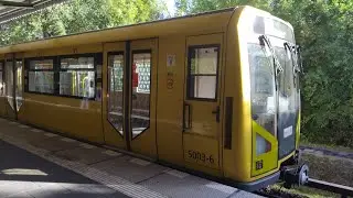 U Bahn Berlin Mitfahrt im H97 von Biesdorf süd bis Kaulsdorf Nord im H97 5003-5