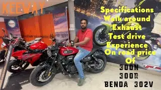 Keeway bikes walkaround | 300n-300r-benda302v | on road price | test drive 2022 #keeway #tamilreview