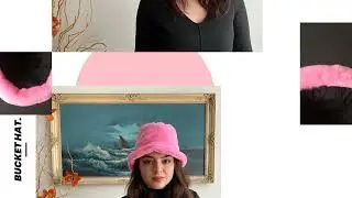Handmade Pink Color Plush Bucket Hat - Black Inner Lining | By Favbrella