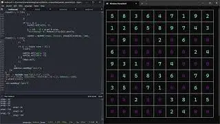 Sonifying a SUDOKU SOLVER with SuperCollider