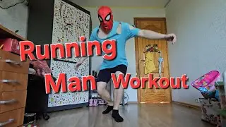 Running Man Workout With Spiderman Mask / Homemade / 2 Minutes Challenge