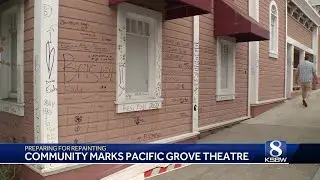 Pacific Grove's Lighthouse Cinema invites community to write on its walls
