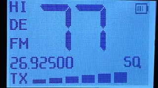 26.925 MHz FM CB Radio Comms German 80 Channel CB [Channel 77] Heard On US SDR Receiver 12/21/2023