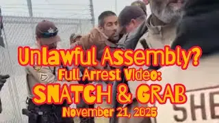 Full Arrest Video: Snatch & Grab 🚨 Excessive Force at Broadview ICE Protest