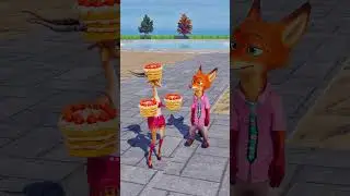 😂 🦊 Nick 🐰 Judy 🐃 Chief Bogo Eating 🦌 Deer Cake! 🍰 | Zootopia 2